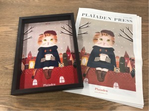 「PLAIADEN PRESS」vol.5と表紙のイラスト原画