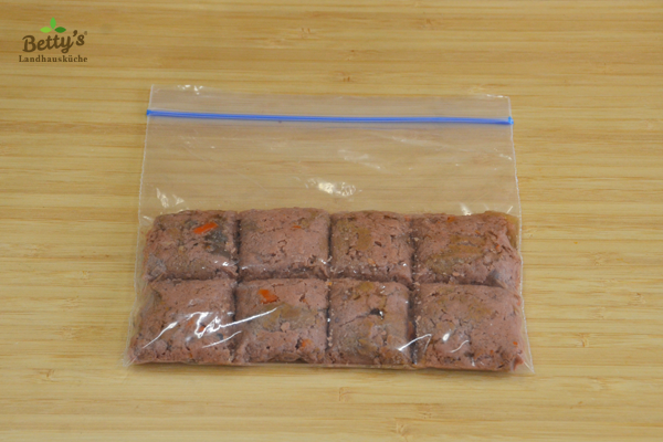 ウェットフード フリーザーバッグで冷凍保存