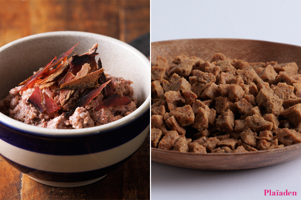 魚系おやつ「燻製かつお 厚削り」と「紅鮭キューブ」