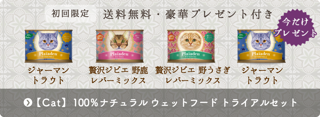 キャット｜100％ナチュラル ウェットフード数量限定トライアルセット