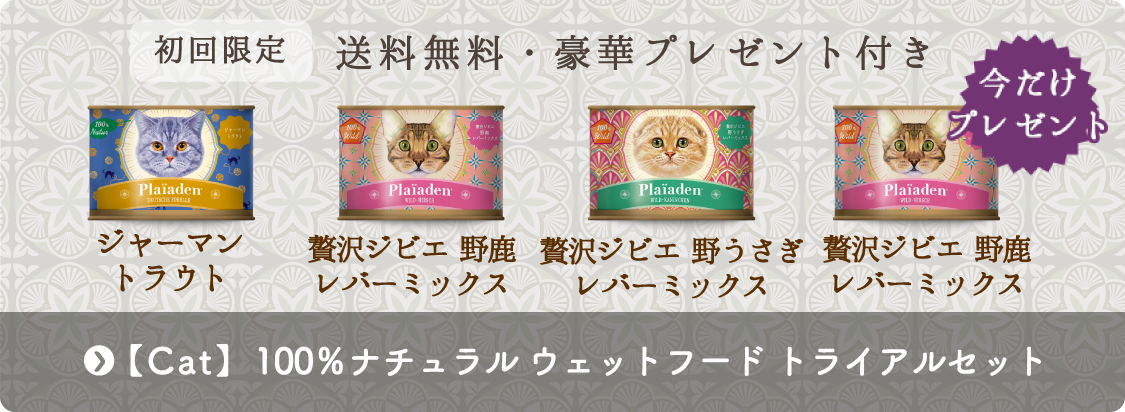 キャット｜100％ナチュラル ウェットフード数量限定トライアルセット